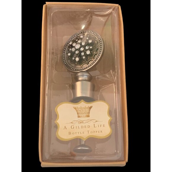 Starburst Wine Bottle Stopper New in Box A Gilded Life Silvestri Demdaco Metal - Picture 5 of 7